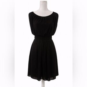 🖤 Express Perfect Black Jersey Dress Small S Flowy • Soft • Flattering 🖤